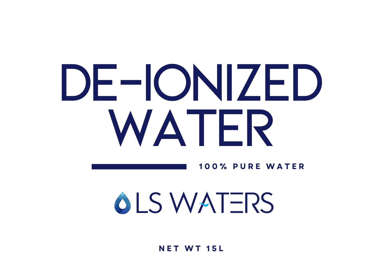 De-ionized water